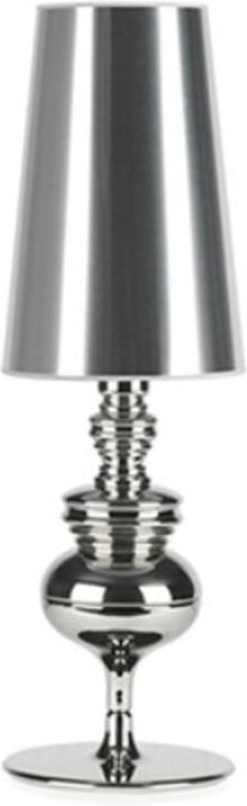 Thumbnail - Tonchean - Dekorative Lampe im europäischen Stil für Wohnzimmer, Tischlampe, kleine Nachttischlampe Silber 15x46cm