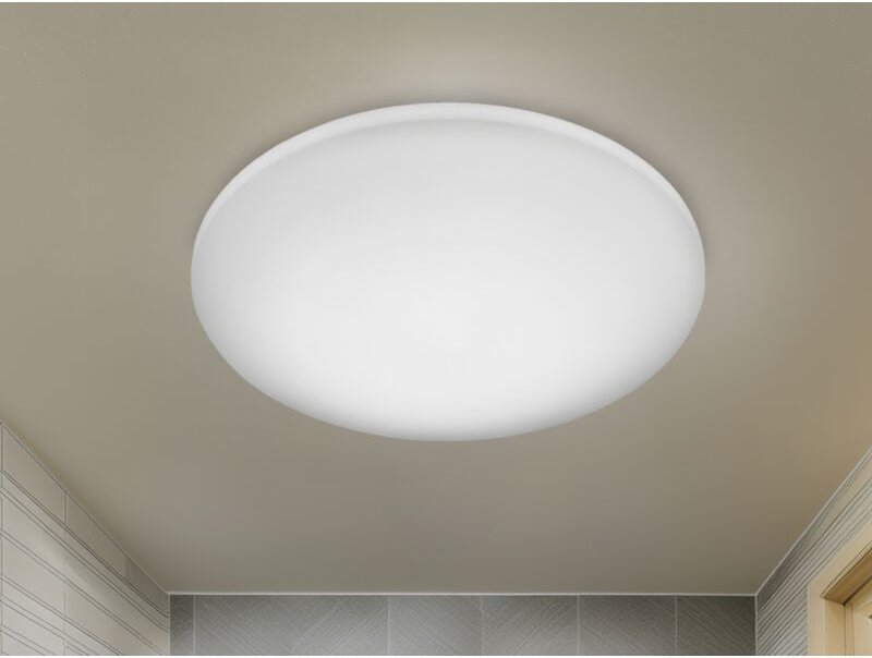 Meinewunschleuchte - Kleine led Deckenleuchte silma Weiß - Feuchtraumgeeignet ø 28cm