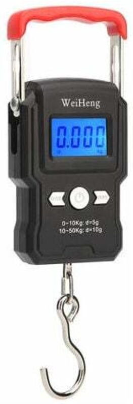 Hängehakenwaage, doppelte Präzision, LCD-Hintergrundbeleuchtung, 50 kg / 5 g