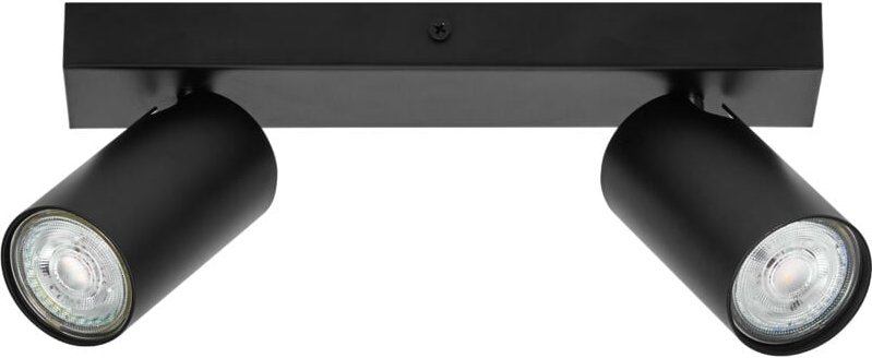 Led spot octagon 2 x 3,4W, GU10, 460lm, schwarz, 2.700K Farbtemperatur, warmweiße Lichtfarbe, zeitloses, austauschbare L...