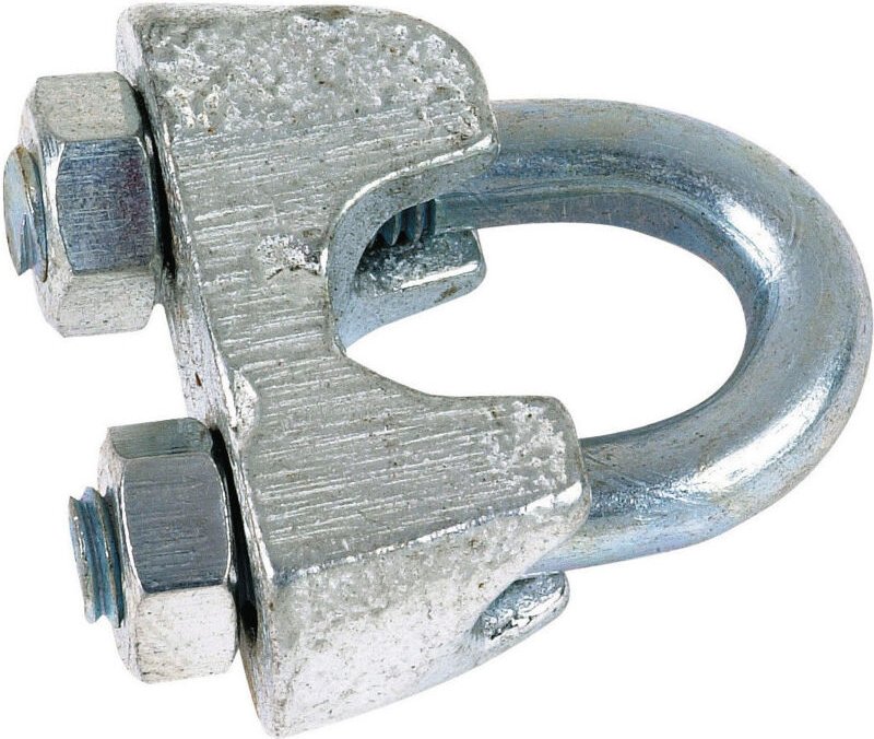 Kabelklemme mit Schelle, Stahl verzinkt, 6,5 10