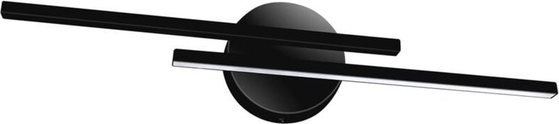 Licht-erlebnisse - led Spiegelleuchte Metall IP44 4100 k neutralweiß 780 lm 55 cm breit Schwarz länglich