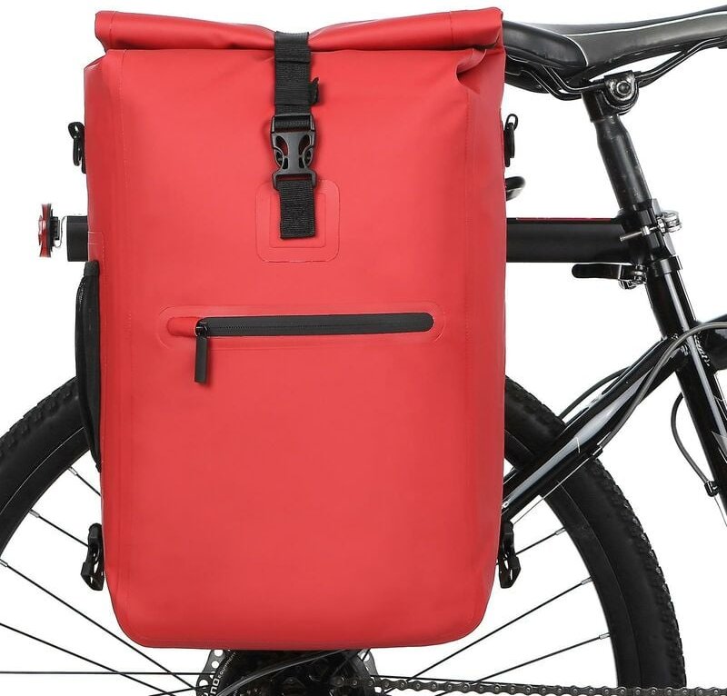 3-in-1 wasserdichte Fahrradtasche, Fahrrad-Gepäckträgertasche, Rucksack, Umhängetasche, Outdoor-Radfahren