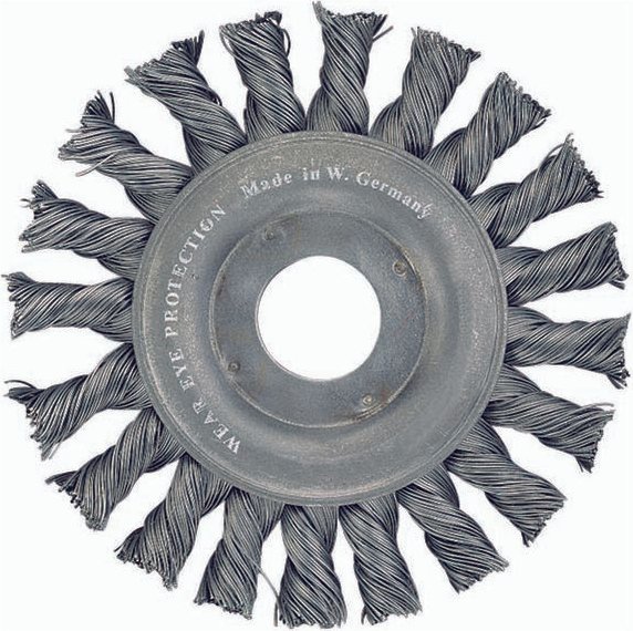 Rundbürste Stahldraht gezopft 178mm - Format