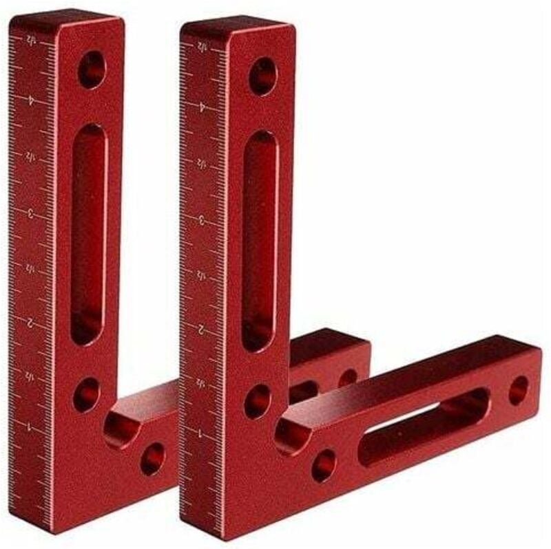 90-Grad-Rechtwinkel-Dreiecklinealblock, rechtwinklige Klemme (rot, Typ A)