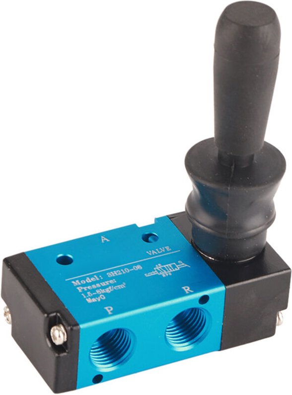 3H21008 3-Wege-, 2-Positionen-, 1/4"-Handhebel-Pneumatikventil, Luftsteuerung