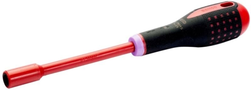 Bahco Nach VDE isolierter ERGO-Sechskant-Steckschlüssel mit Dreikomponenten-Griff, 10 x 125 mm