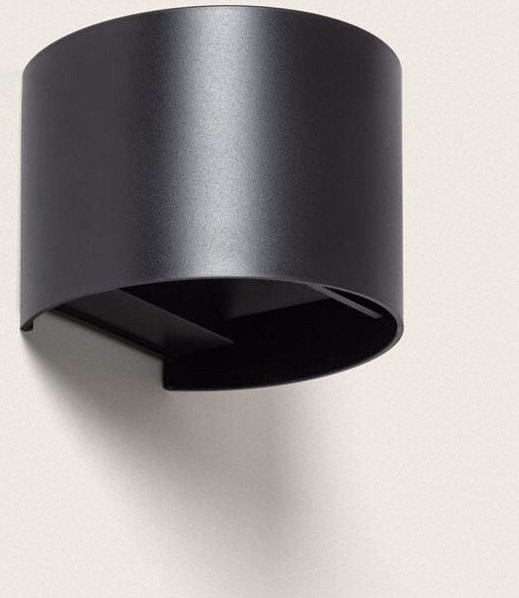 LED-Wandleuchte Außen 6W PC doppelseitige Beleuchtung Loruc Schwarz