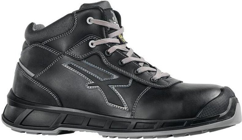 Sicherheitsstiefel Gaynor Größe 44 W. 11 schwarz/grau Glattleder