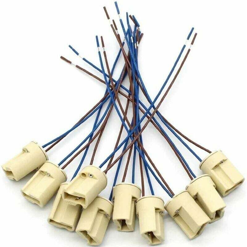 Ulisem 10 Stück G9 Keramik-Lampenfassung, Halogenlampen Keramik-Anschlussbuchse, G9 Lampenfassung 250 V G9-Fassung Keram...