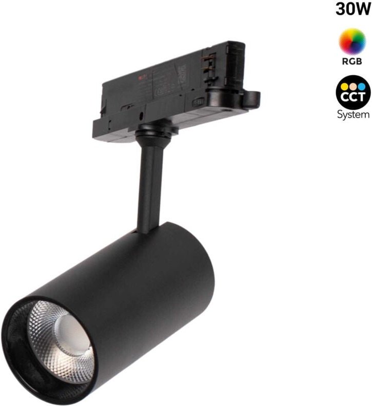 RGB + CCT LED 3-Phasen-Schienenstrahler - 30W - Mi Light