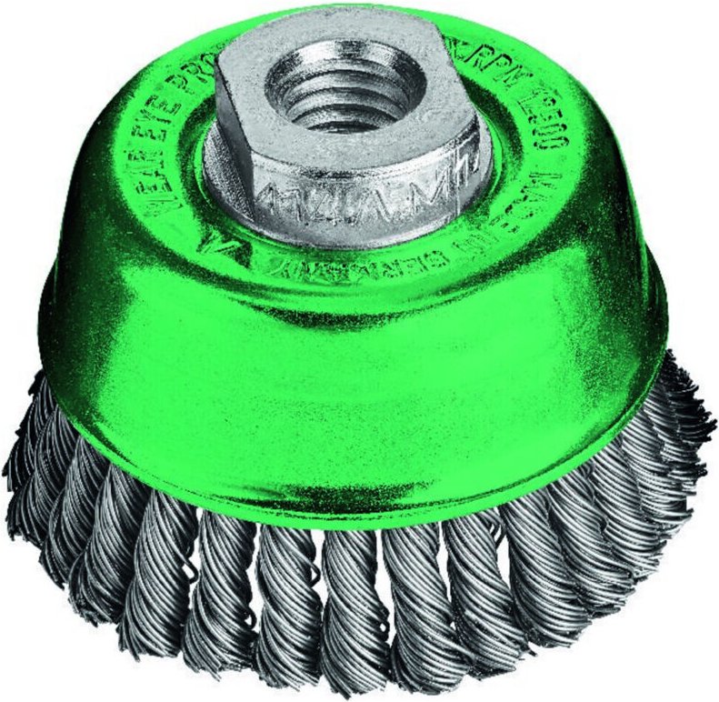 Lessmann ® - lessmann Topfbürste Edelstahl gezopft 65x0,5mm Besatz 30x6mm gez.Draht