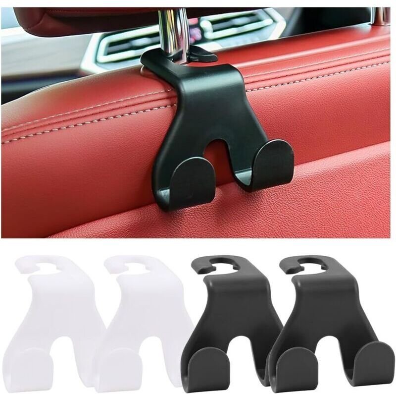 4-teiliges Set Auto-Kopfstützenhaken, universelle Auto-Aufbewahrungshaken, Autositzhaken-Zubehör
