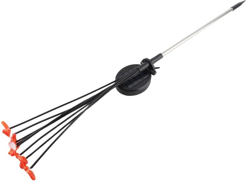 Set mit 2 dekorativen, bienenförmigen Solarleuchten, IP65 wasserdicht, 8 LEDs