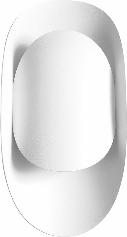 Wandleuchte Treppenhaus Innen Wandlampe Schlafzimmer indirekte Beleuchtung Wohnzimmer, Stahl weiß, 1x G9, h 30 cm