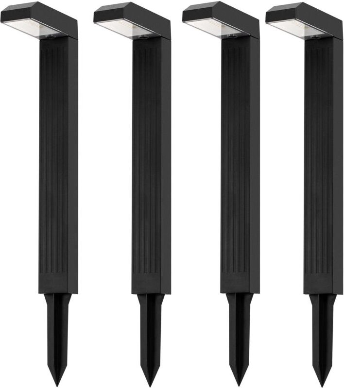 Set Mit 4 Solar Erdspießpfosten TORLY h49cm