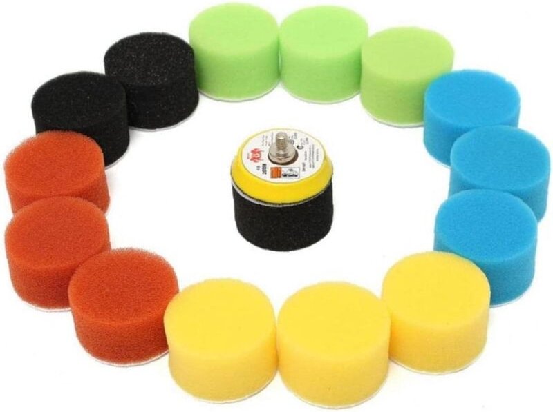 Thumbnail - 16 teile/satz 2 Zoll 50mm Auto Polierer Polieren Disc Polieren Ring Polieren Pad Tool Kit Auto Polieren Wachs Pulidora a...