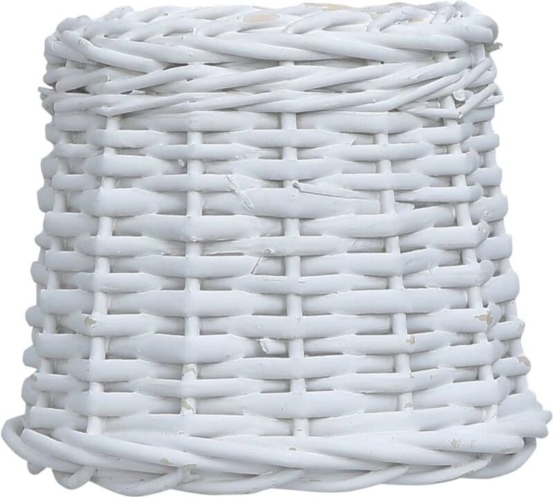 Lampenschirm Korbweide 25 x 17 cm Weiß vidaXL