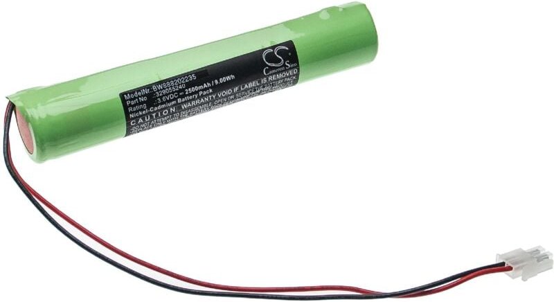 vhbw Akku Ersatz für BAES 329055240 für Fluchtweg, Notfallbeleuchtung (2500mAh, 3,6V, NiCd)