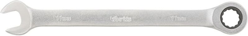 Fortis Maulschlüssel mit Ringratsche, gerade, 11 mm