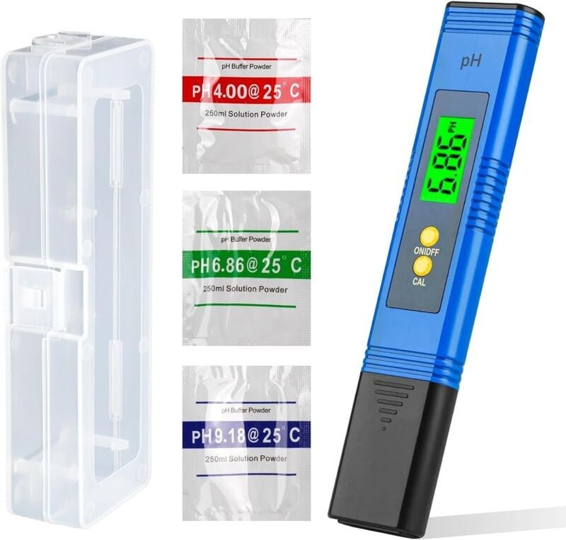PH Messgerät Digital PH-Genauigkeit Wasserqualität Tester 0,01 Auflösung 0-14 Messbereich Mit Auto-Kalibrierung Digital ...