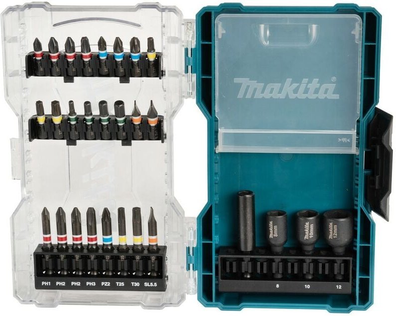 Set mit 28 Schraubzubehör Makita E-07048