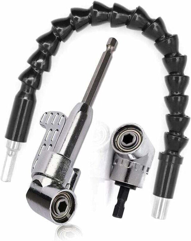 Deckon - gabrielle rechtwinkliger Bohrer und flexibles Winkelverlängerungsset, Winkelbit rechtwinkliger Schraubendreher ...