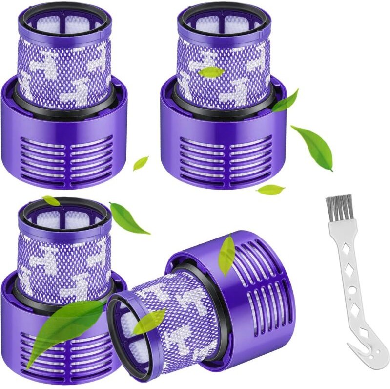 Filter für Dyson V10, 4er-Pack. Kompatible Filter für den Dyson V10 Cyclone Staubsauger. Ersatzteil. Kompatibel mit den ...