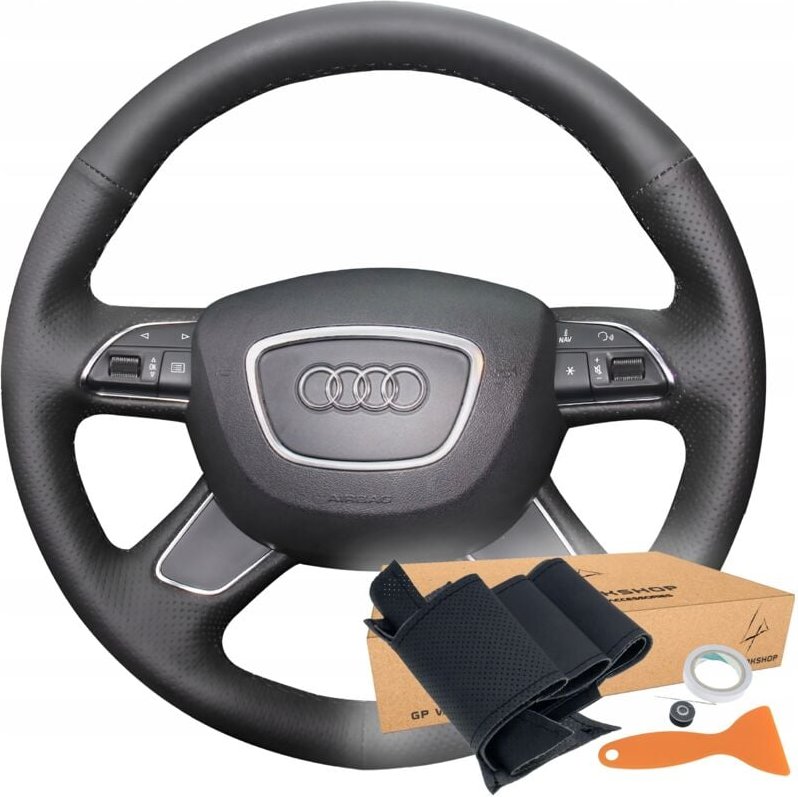 Lenkradbezug, Ziermuster für Audi A3 A4 A6 A8 S8 Q3 Q5 Q7