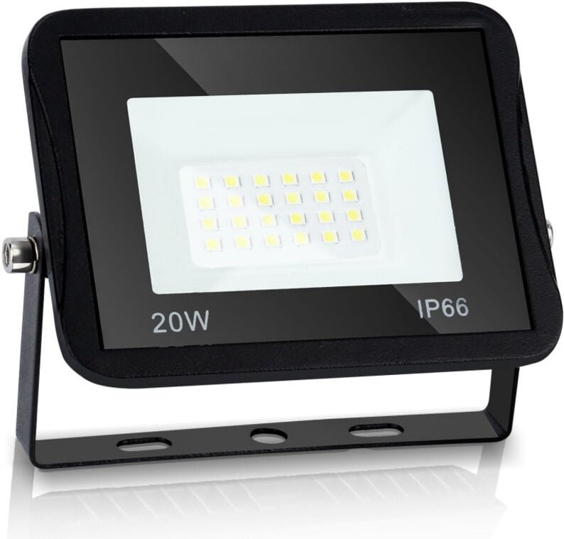 Tolletour - 20W led Strahler Fluter Außen. led Aussen Scheinwerfer 1700LM Superhell Außenstrahler. IP66 Wasserdicht Wand...