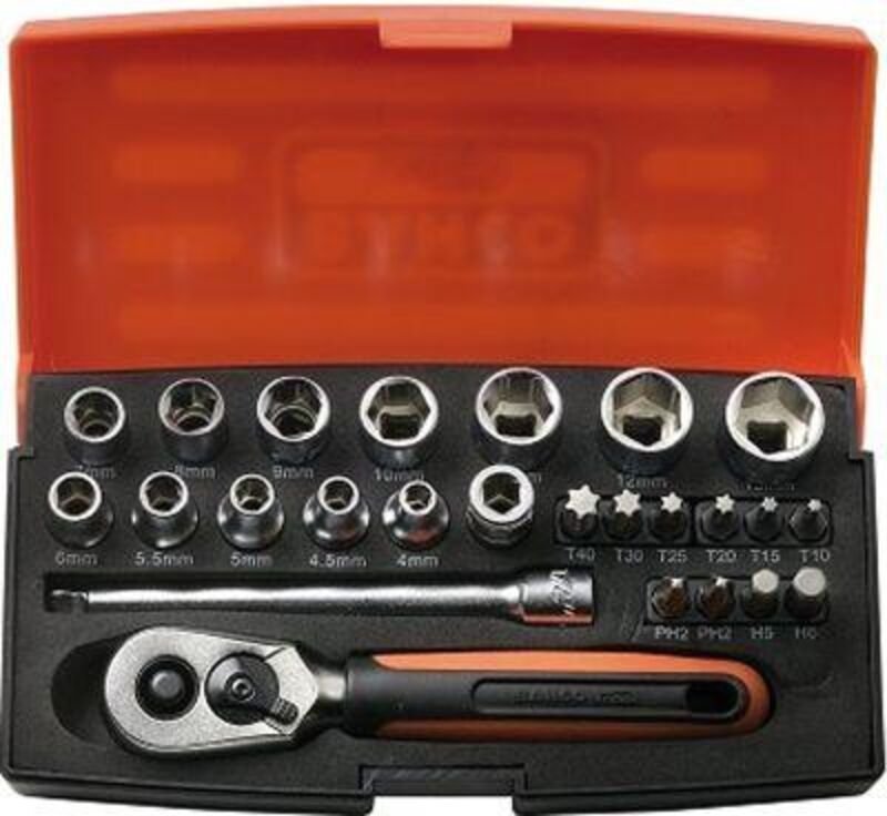 Steckschlüsselsatz 25-tlg. 1/4' SL25 im Koffer - Bahco