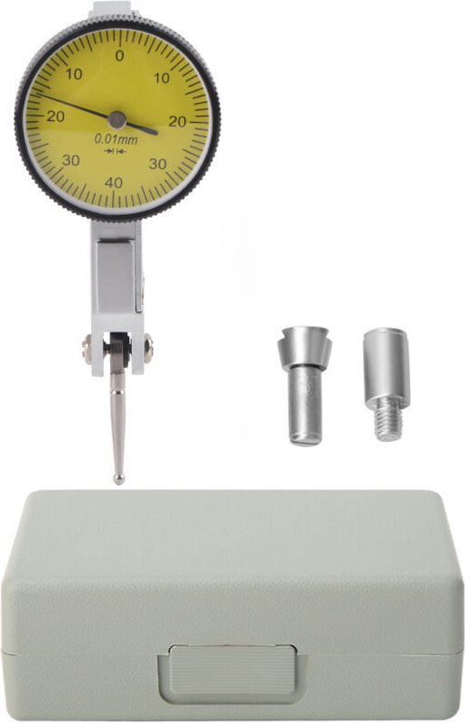 Messuhr, Präzisions-Magnetmessuhr mit Schwalbenschwanzführungen, Messbereich 0–0,8 mm und 0,01-mm-Skala, Messuhren