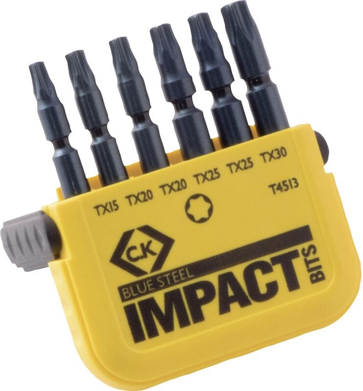 C.k T4513 Bit-Set 6teilig Innen-Sechsrund (tx) Torsion Control Technologie