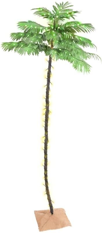 Künstliche Palme mit 252 LEDs Warmweiß 400 cm - Vidaxl