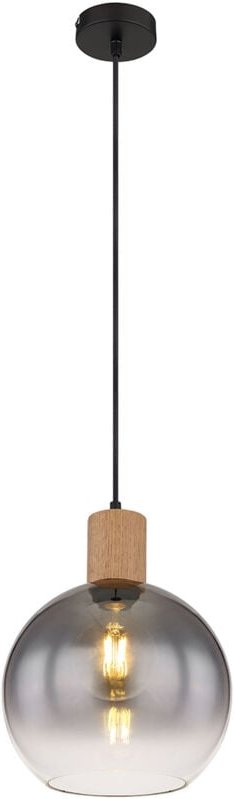 Hängeleuchte - Moitas - schwarz - glas - ø 25cm - E27 - - Globo