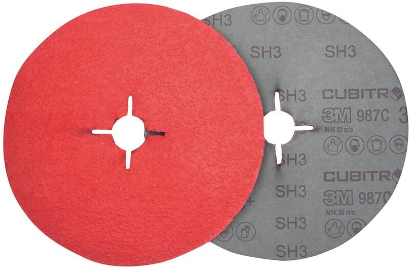 3M Fiberschleifscheibe Cubitron II 987C125 mm P060+