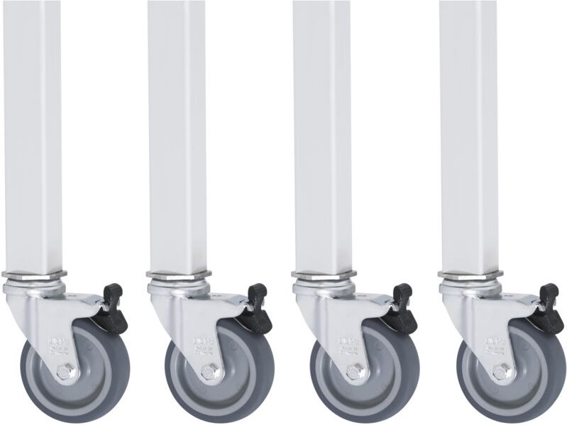 RAU - Rollensatz für Arbeitstisch Jerry gt, 4 Lenkrollen