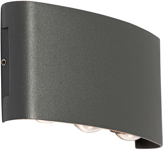 Außenwandleuchte dunkelgrau inkl. LED 6-flammig IP54 - Silly