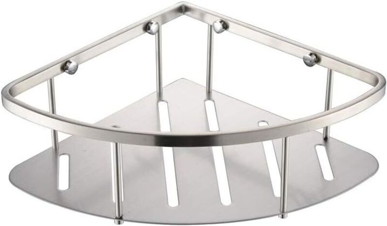 Étagère d'angle de douche murale en acier inoxydable antirouille en acier brossé