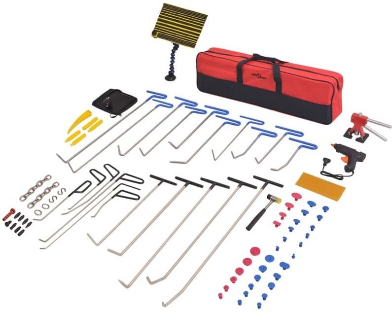 87-tlg. Ausbeulwerkzeug-Set Edelstahl vidaXL