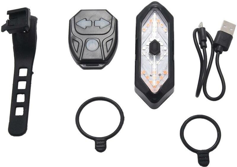 Woosien - Fahrrad Blinker Fernbedienung Fahrrad Richtung Anzeige Led Rücklicht usb Aufladbare Cyclin
