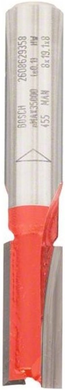 Nutfräser Expert for Wood, 8 mm, D1 8 mm, l 19 mm, g 52 mm - Bosch