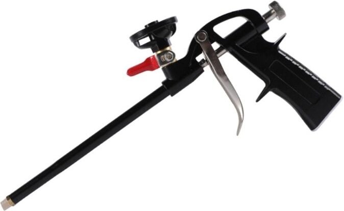 Pistolet à Mousse Polyuréthane Ajustable Professionnel Pistolet Mousse Expansive pu en Métal Pistolet de Calfeutrage ave...