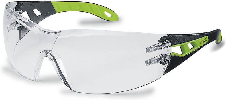 Uvex - Schutzbrille pheos exc. as af klar schwarz/grün 9192.225