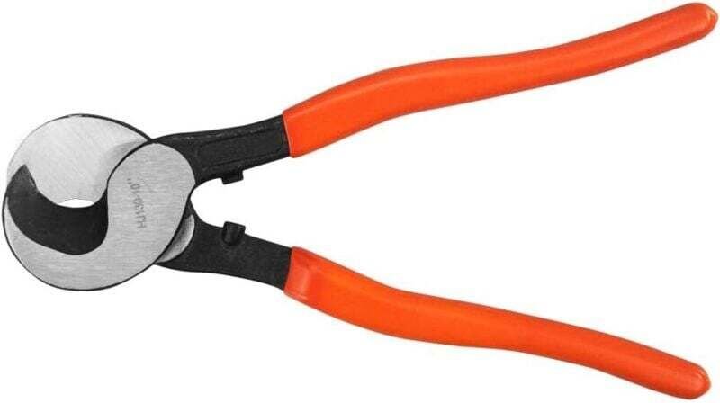 Outils manuels : coupe-câbles, ciseaux à câbles. Matériau : acier haute dureté.