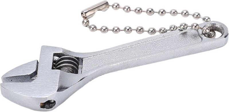 Professioneller, tragbarer, verstellbarer Schlüsselringschlüssel aus verzinktem Stahl, Mini-Schraubenschlüssel mit hoher...