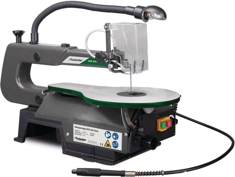 Dekupiersäge dks 504 Vario je 1 Sägeblatt 15Z + 18Z +Universalschleifer - Holzstar