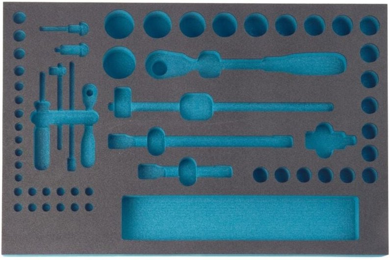 2-Komponenten Weichschaum-Einlage für Art.Nr. 163-57/56, 3/3 (519 x 342 mm) - Hazet