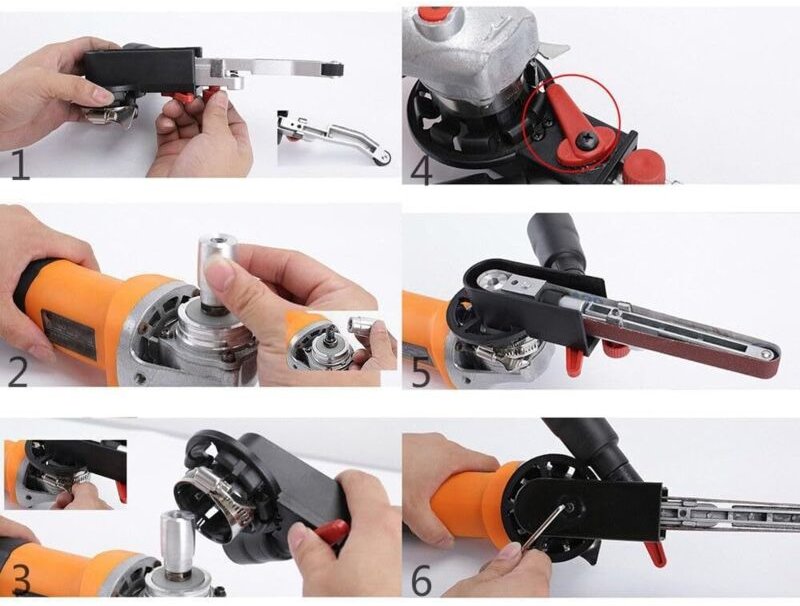 Elektrofeile Bandschleifer Rohrbandschleifer Bürstenschleifer Fingerfeile Powerfeile Elektrobandfeile Mit Entstaubungsvo...