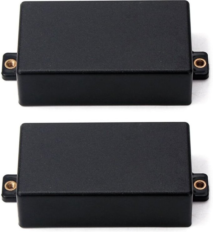 Tlily - 2X Kunststoff Versiegelt Humbucker Pickup Cover Fit sq st Pickup Gitarrenteile (Schwarz)
